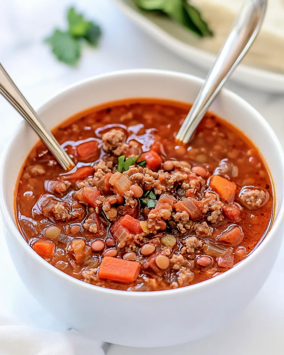 Classic Carrabbas Sausage Lentil Soup image