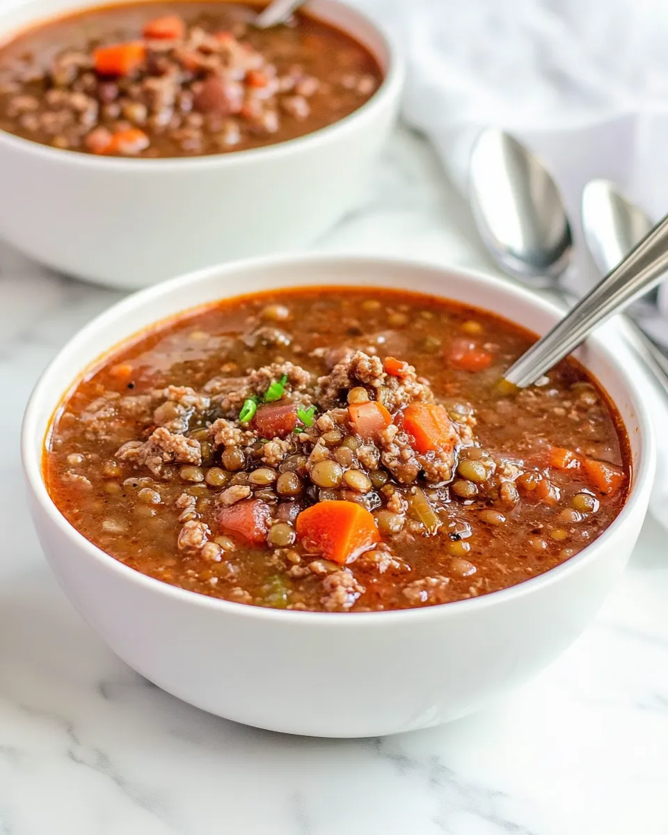 Delicious Carrabbas Sausage Lentil Soup dish photo