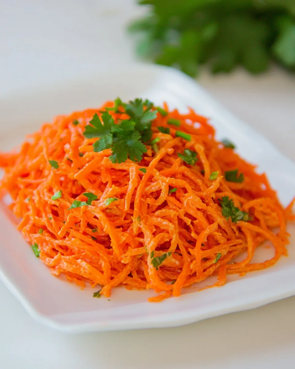 Delicious Carrot Salad withCoriander shot