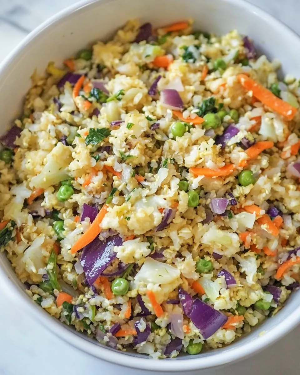 Delicious Cauliflower Fried Rice (Keto, Paleo) image