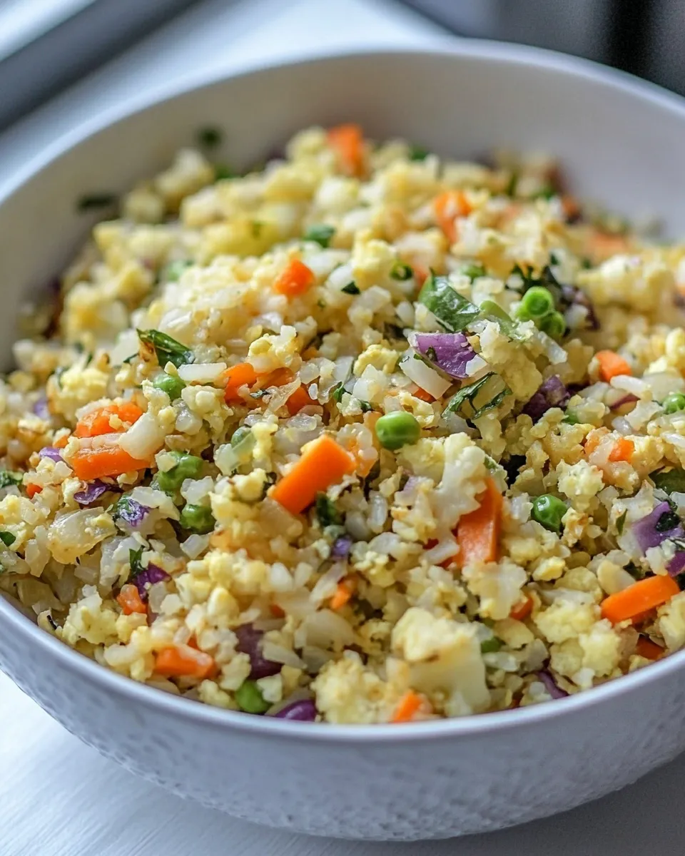 Easy Cauliflower Fried Rice (Keto, Paleo) recipe photo