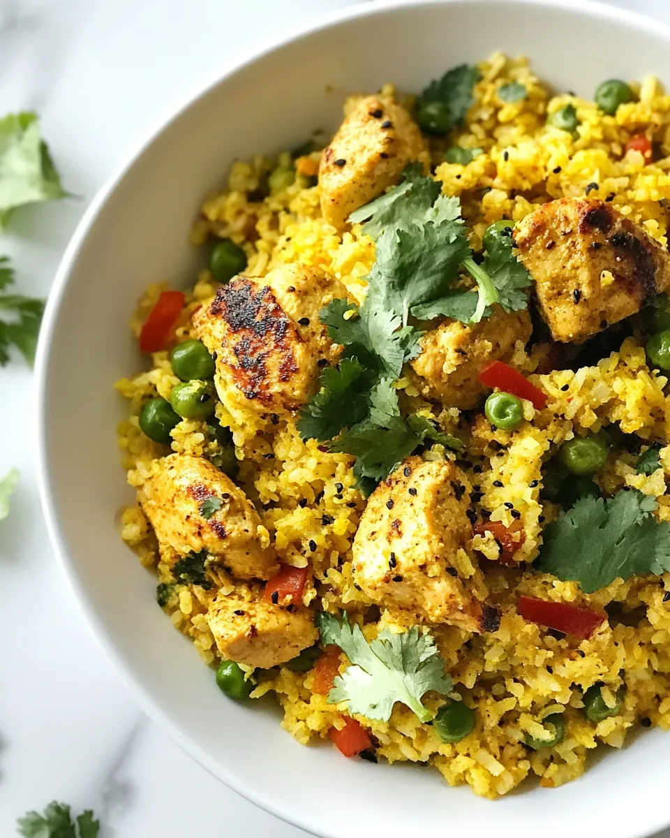Classic Cauliflower Rice Chicken Biryani image