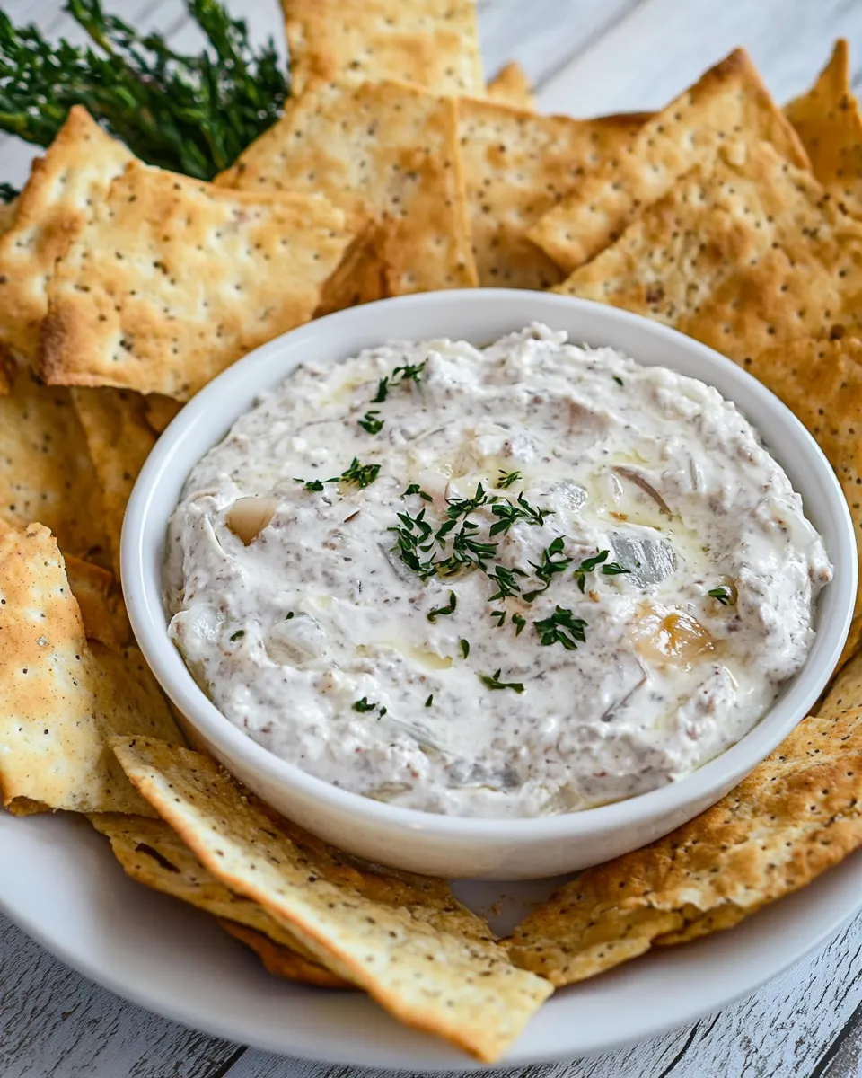 Easy Charred Triple Onion Dip recipe photo