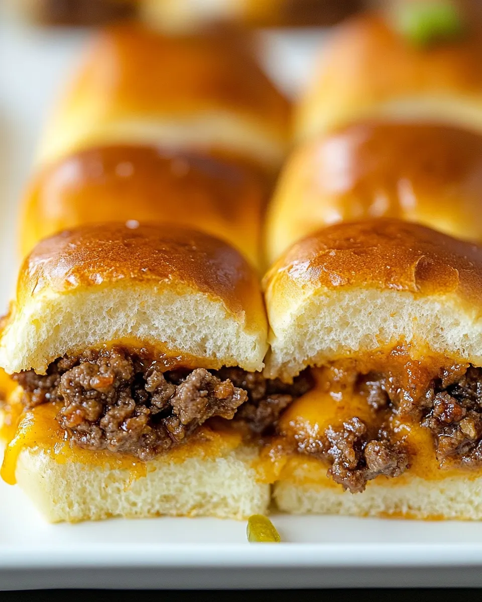 Easy Cheeseburger Sliders (Easy, 30-min Recipe) recipe image