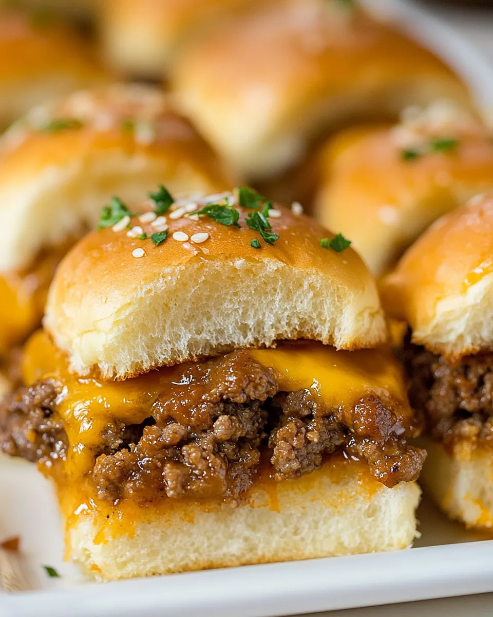 Delicious Cheeseburger Sliders (Easy, 30-min Recipe) plate image