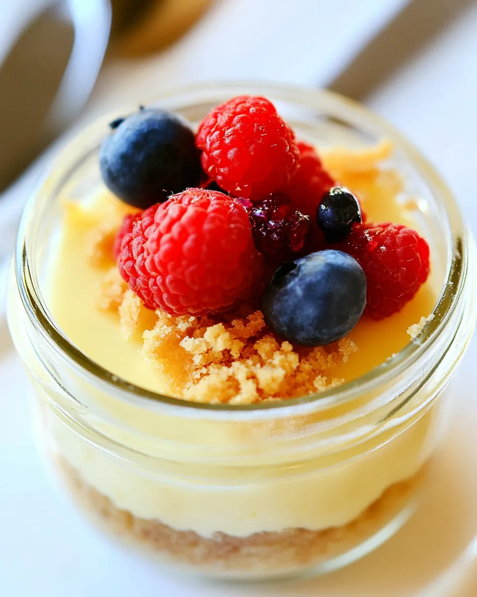 Delicious Cheesecake in a Jar shot