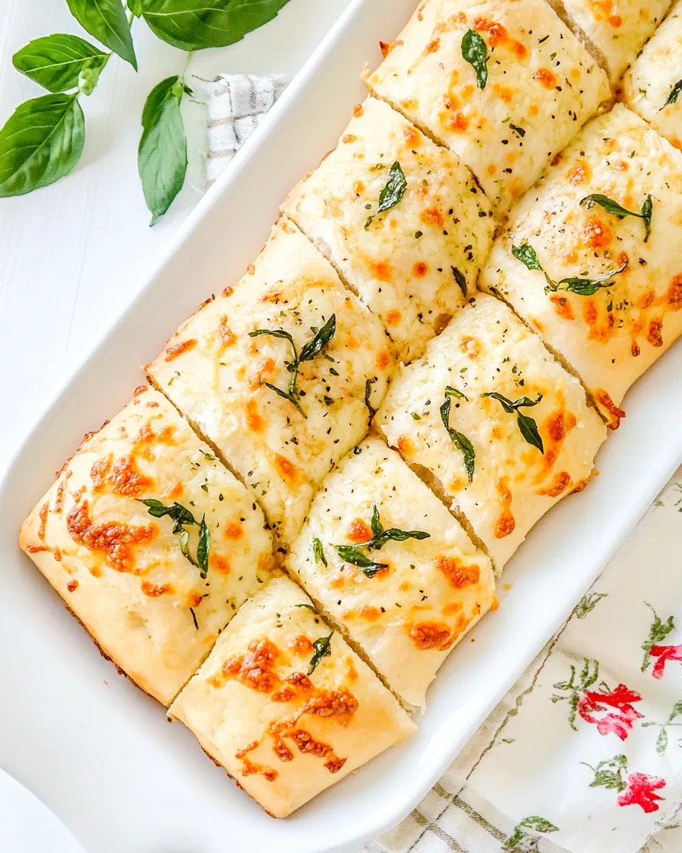 Classic Cheesy Bread Recipe with Pizza Dough image