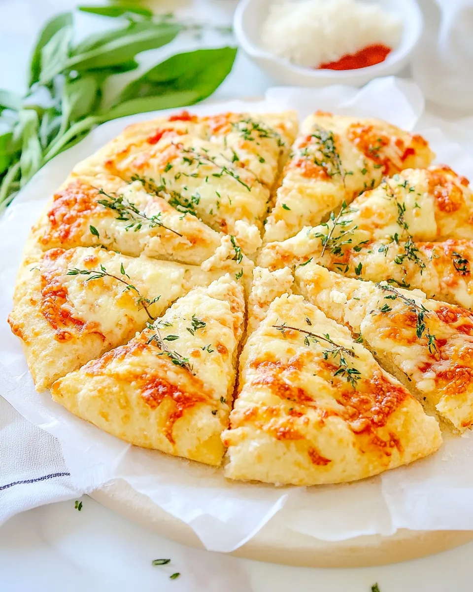 Easy Cheesy Bread Recipe with Pizza Dough shot