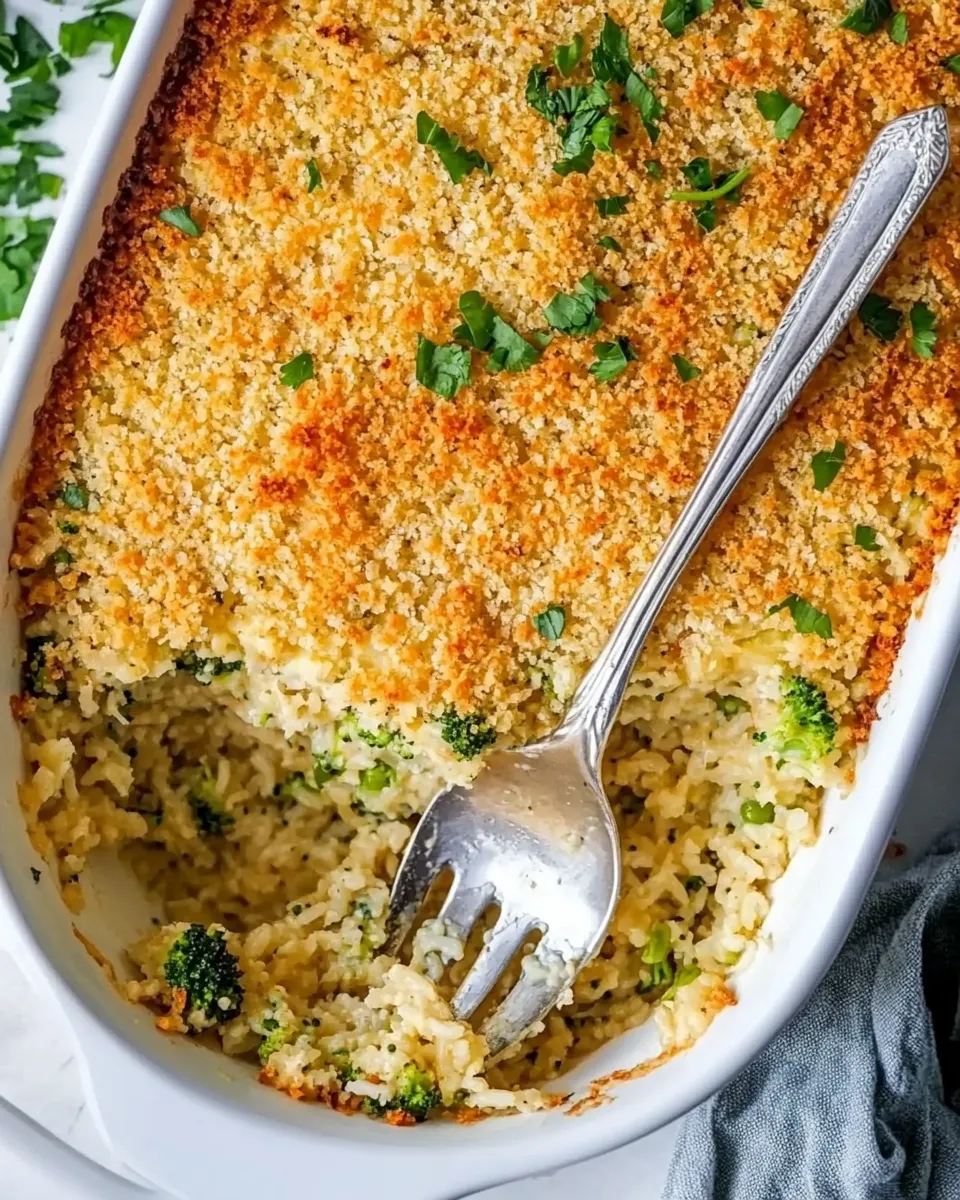 Homemade Cheesy Broccoli Rice Casserole recipe photo