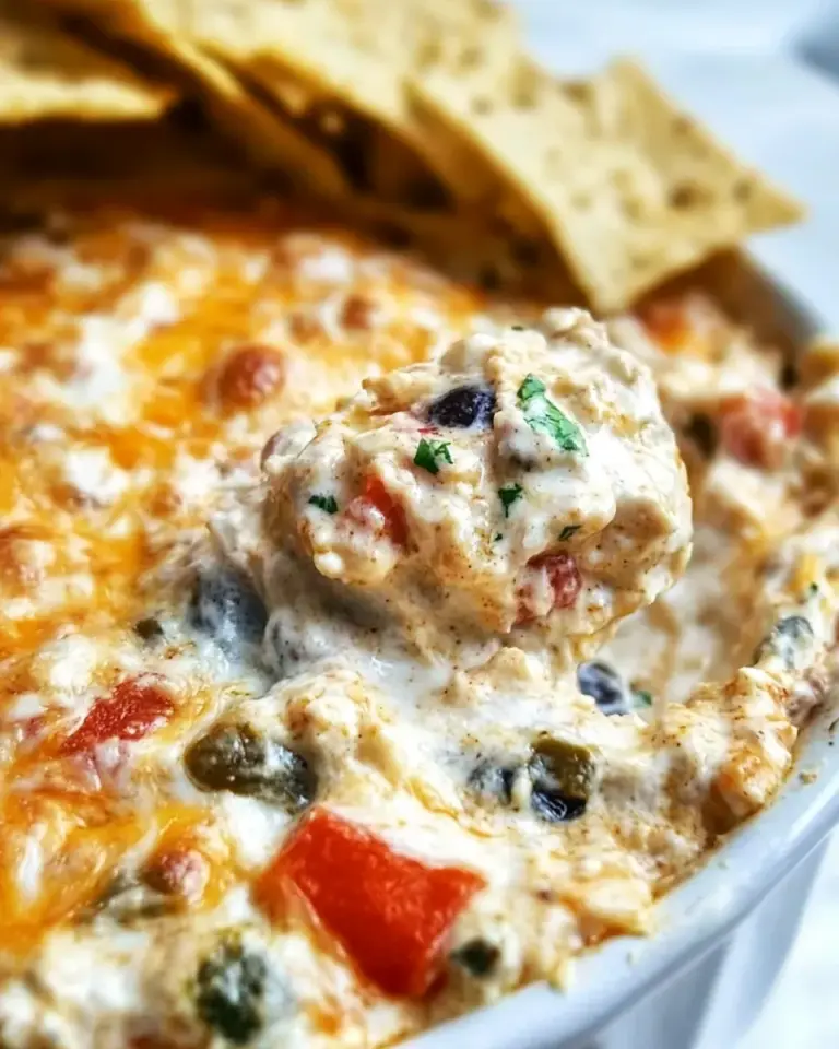 Healthy Cheesy Chicken Enchilada Dip. food shot