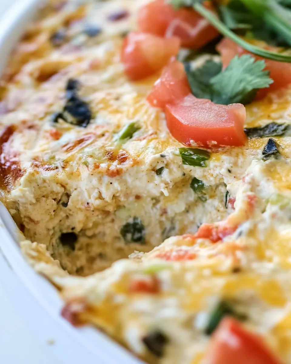 Homemade Cheesy Chicken Enchilada Dip. recipe image