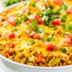 Homemade Cheesy Chicken Enchilada Quinoa recipe image