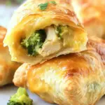 Homemade Cheesy Chicken and Broccoli Puffs recipe photo
