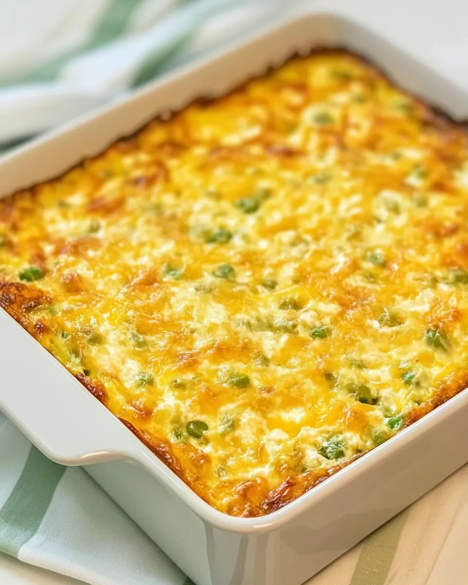 Classic Cheesy Green Chile Breakfast Casserole dish photo