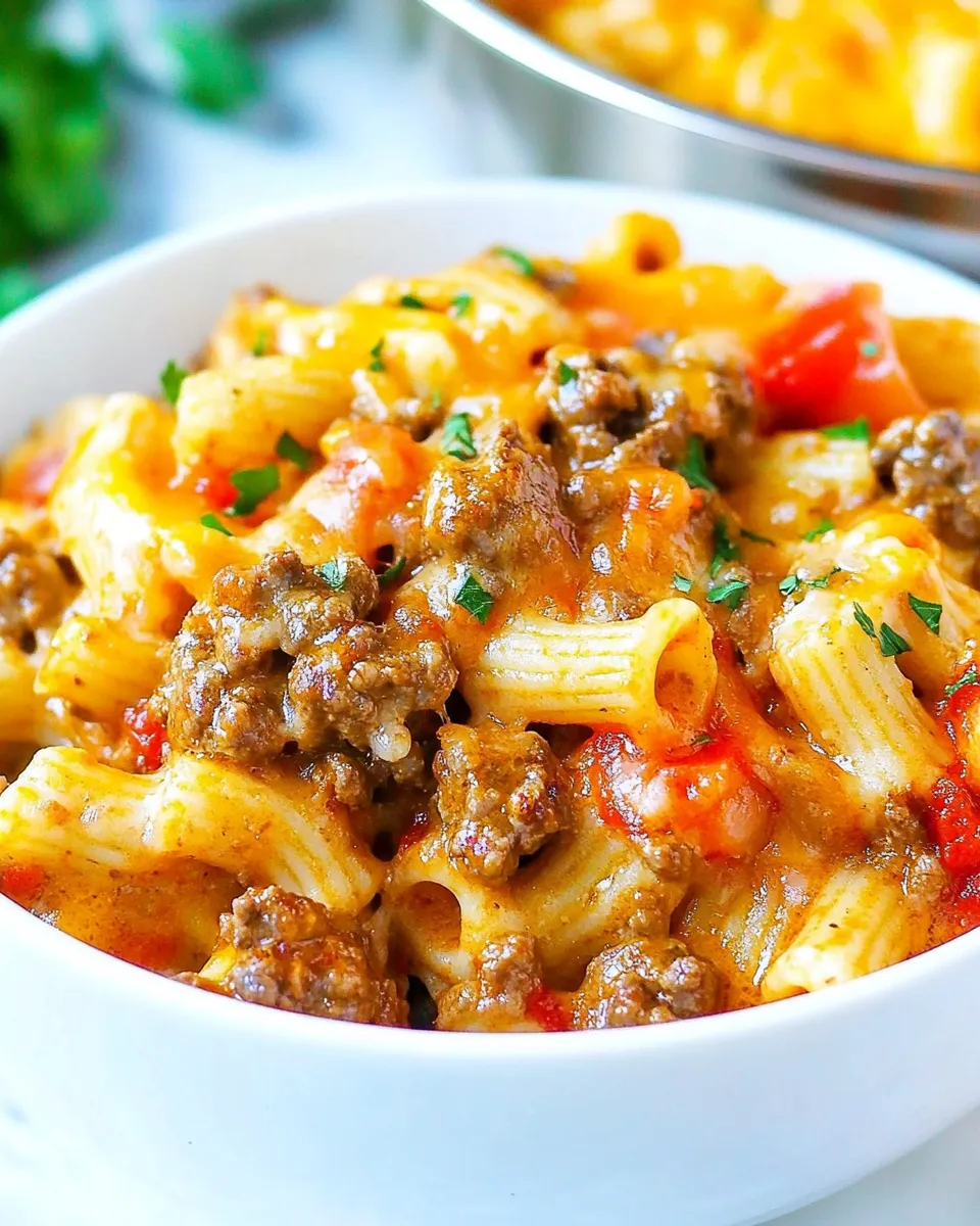 Quick Cheesy Instant Pot Taco Pasta recipe photo