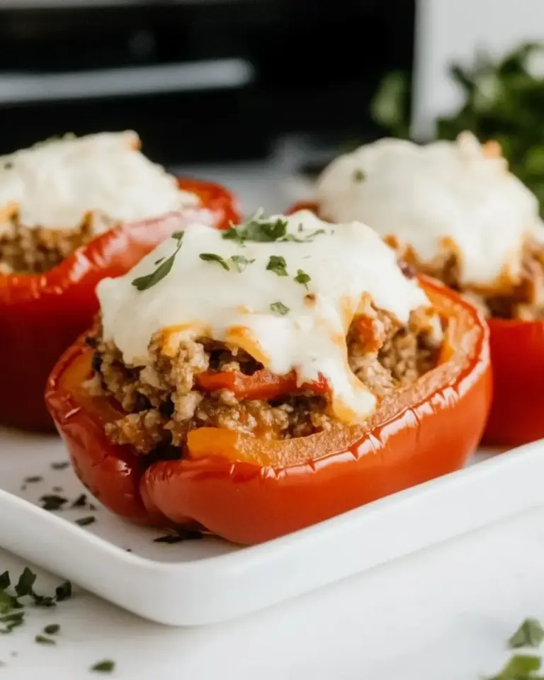 Homemade Cheesy Italian Stuffed Peppers photo