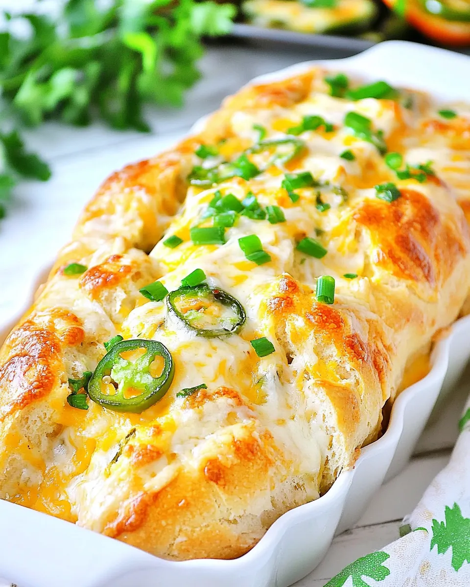 Easy Cheesy Jalapeno Popper Bread Recipe recipe photo