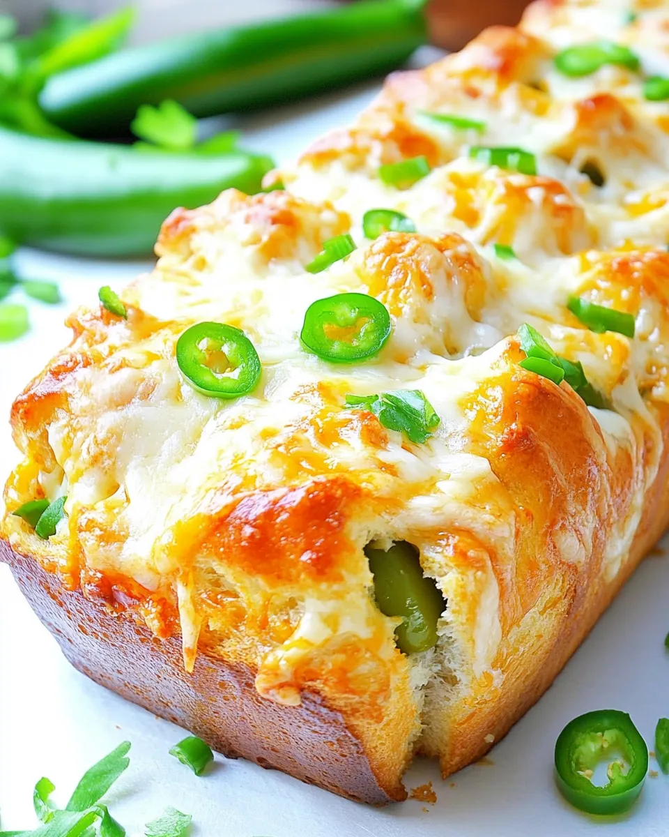Delicious Cheesy Jalapeno Popper Bread Recipe dish photo
