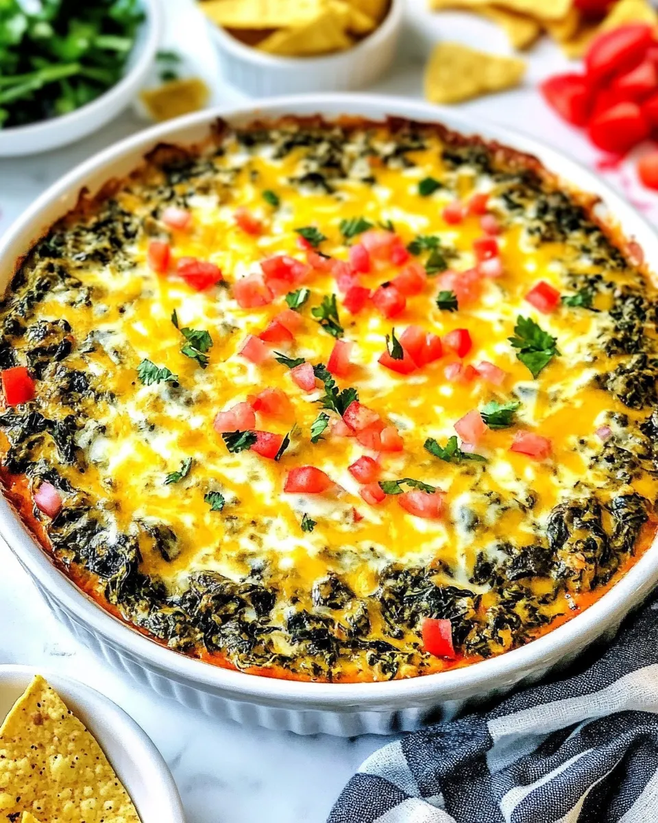 Homemade Cheesy Mexican Spinach Dip photo