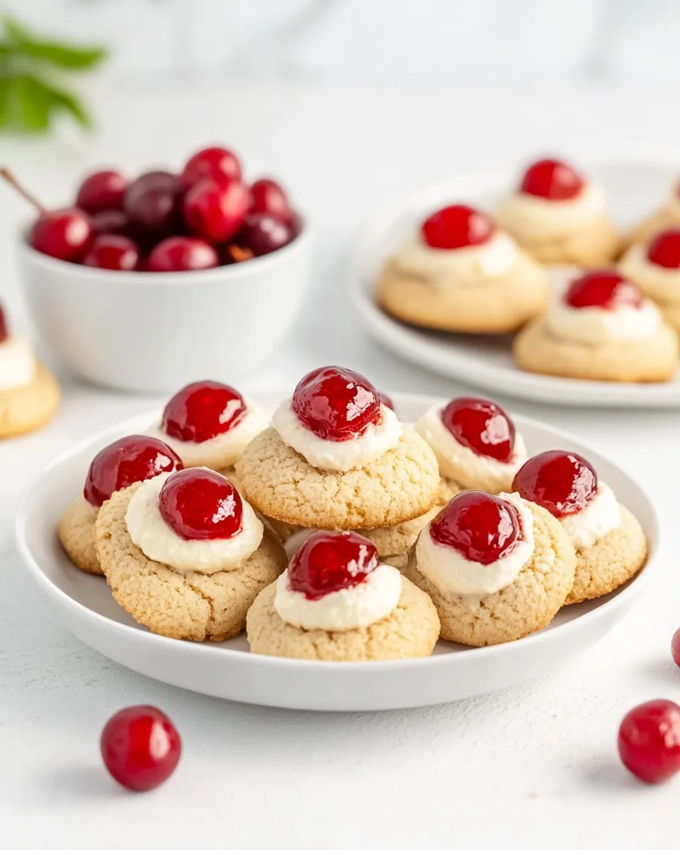 Homemade Cherry Cheesecake Cookies photo