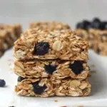 Homemade Chewy Blueberry Sunflower Seed Granola Bars photo