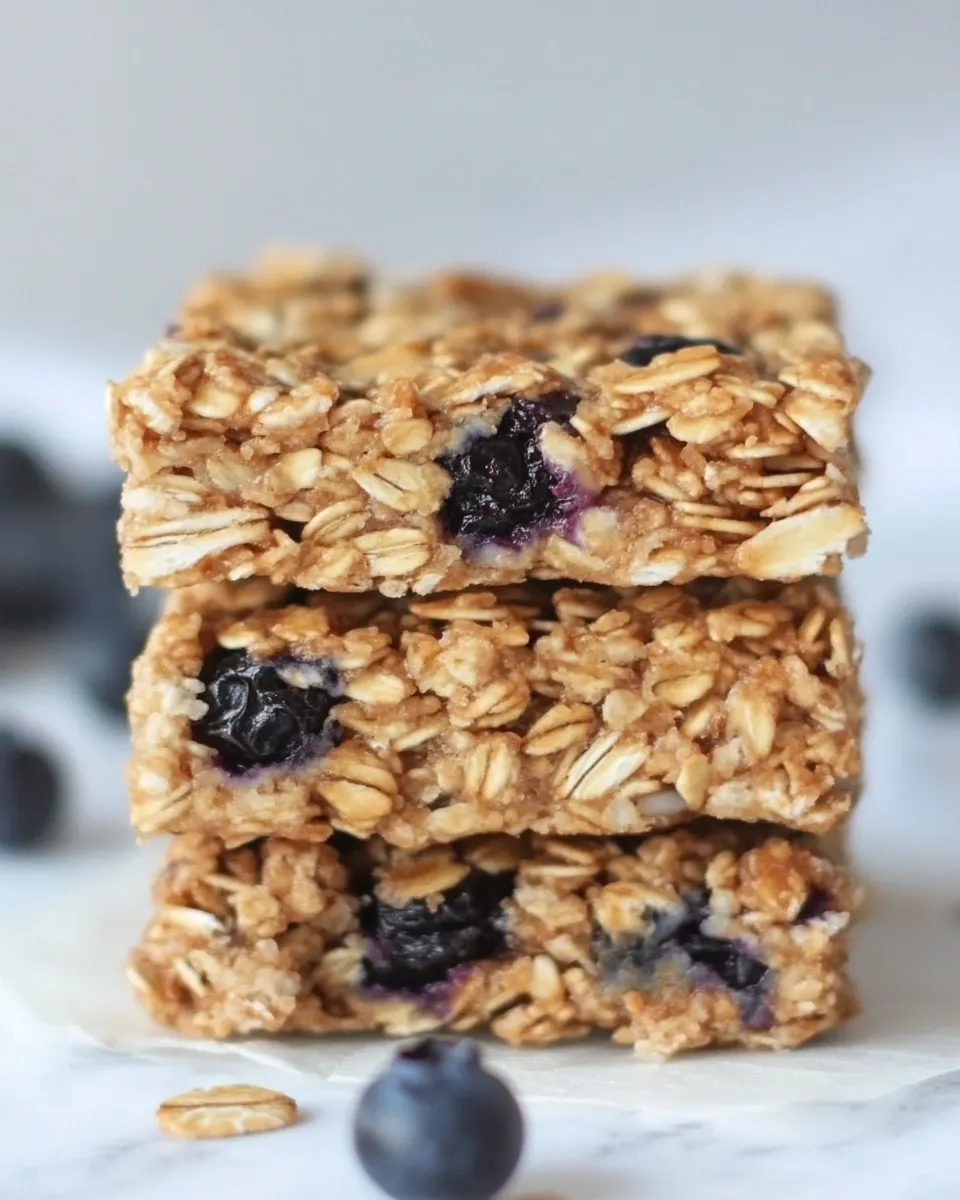 Delicious Chewy Blueberry Sunflower Seed Granola Bars image