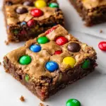 Homemade Chewy Brown Butter M&M Blondies photo