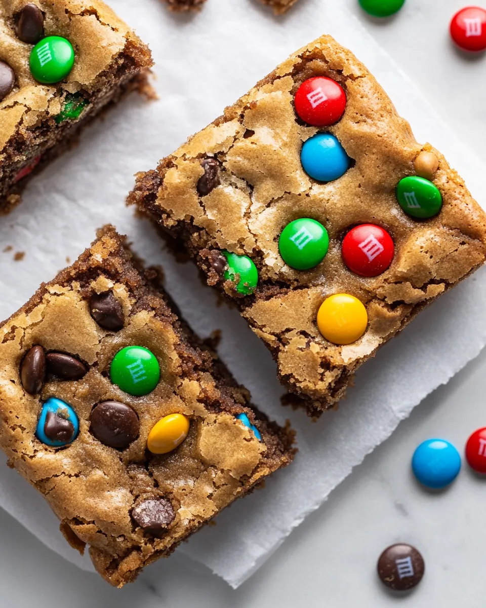 Delicious Chewy Brown Butter M&M Blondies image