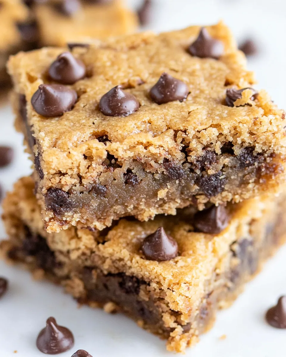 Delicious Chewy Gooey Almond Flour Blondies dish photo