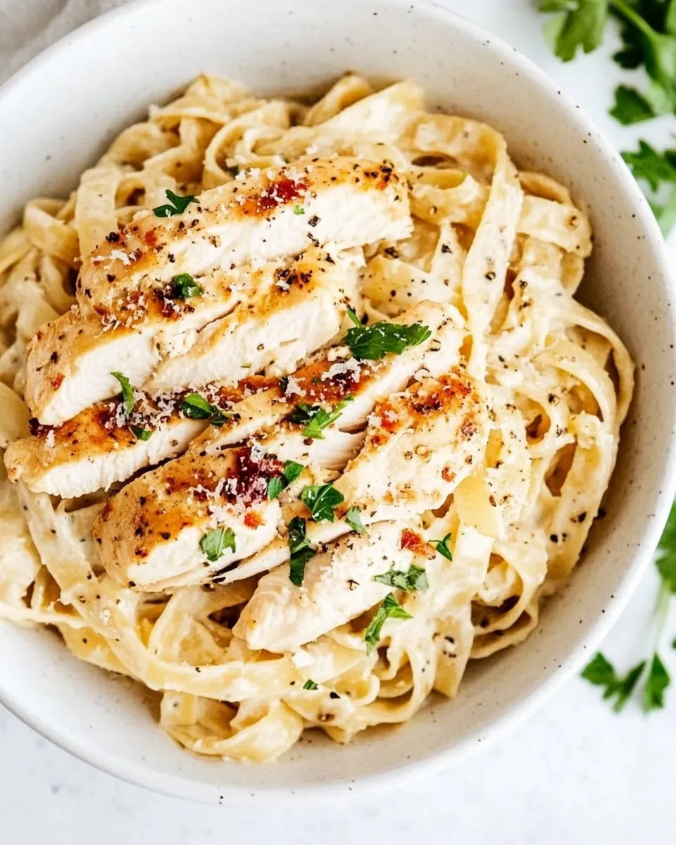 Homemade Chicken Alfredo photo