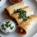 Homemade Chicken Chimichangas recipe photo