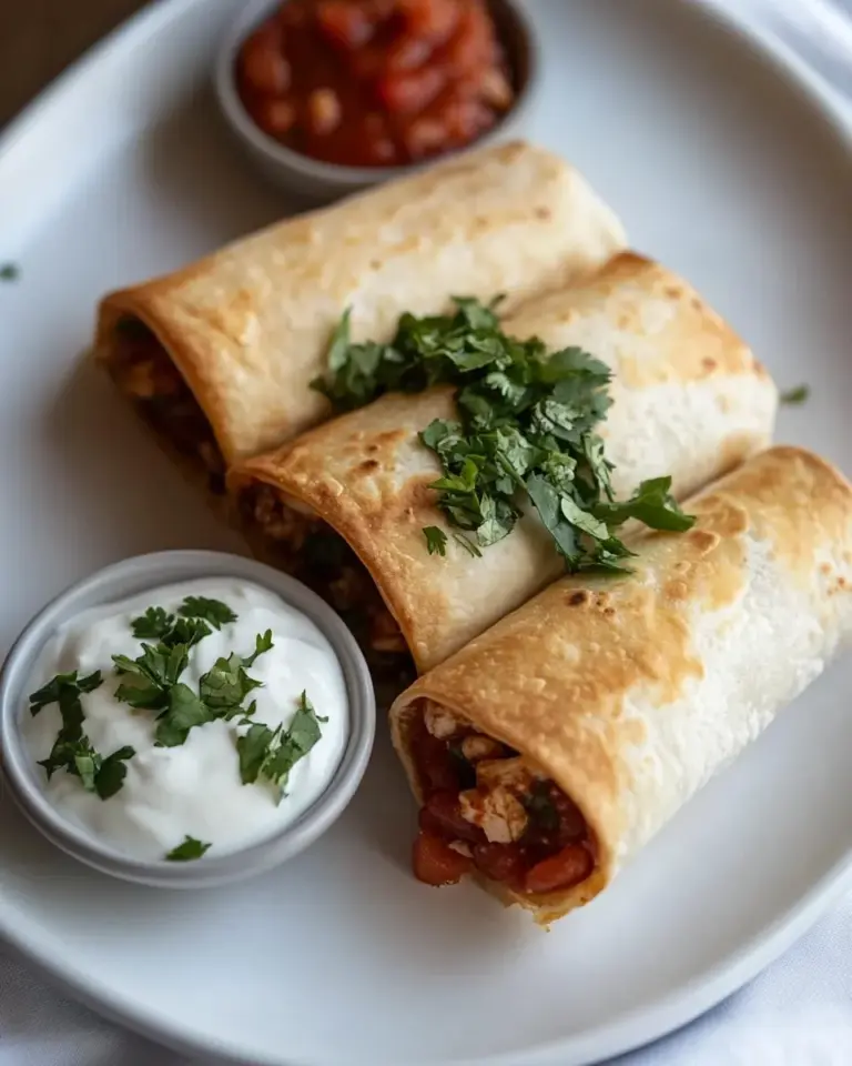Homemade Chicken Chimichangas recipe photo