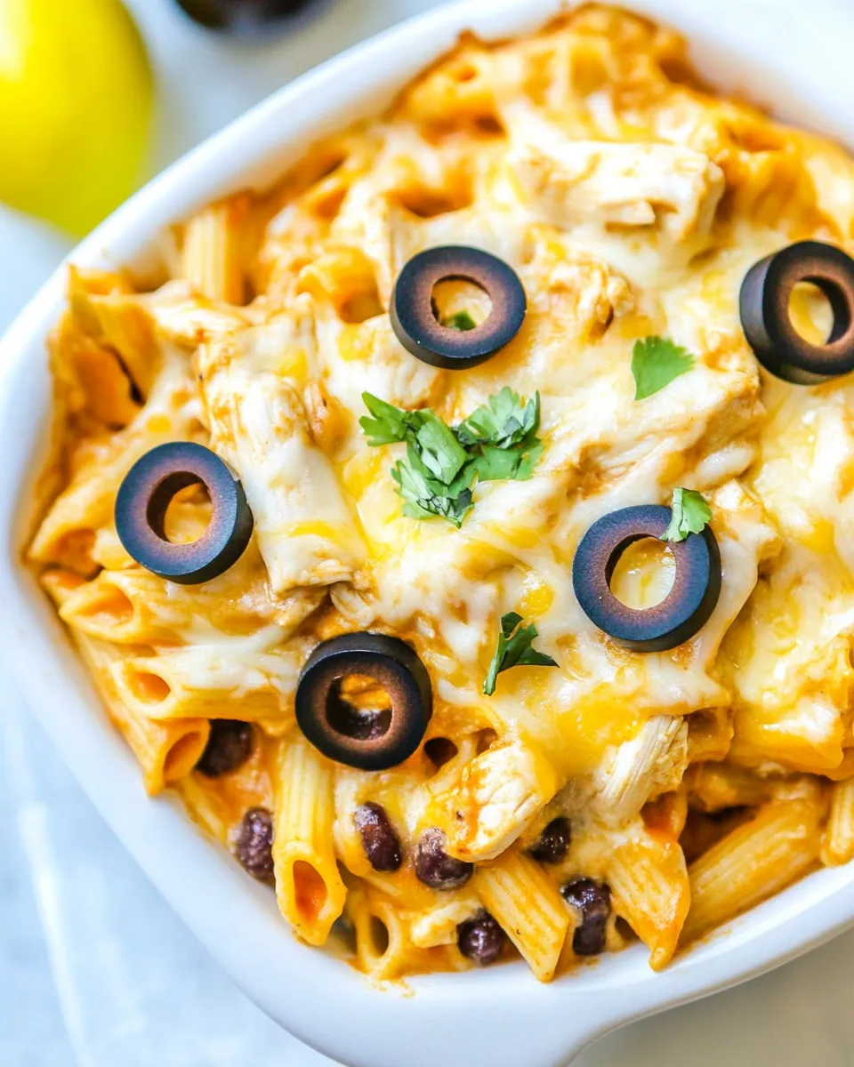 Quick Chicken Enchilada Pasta dish photo