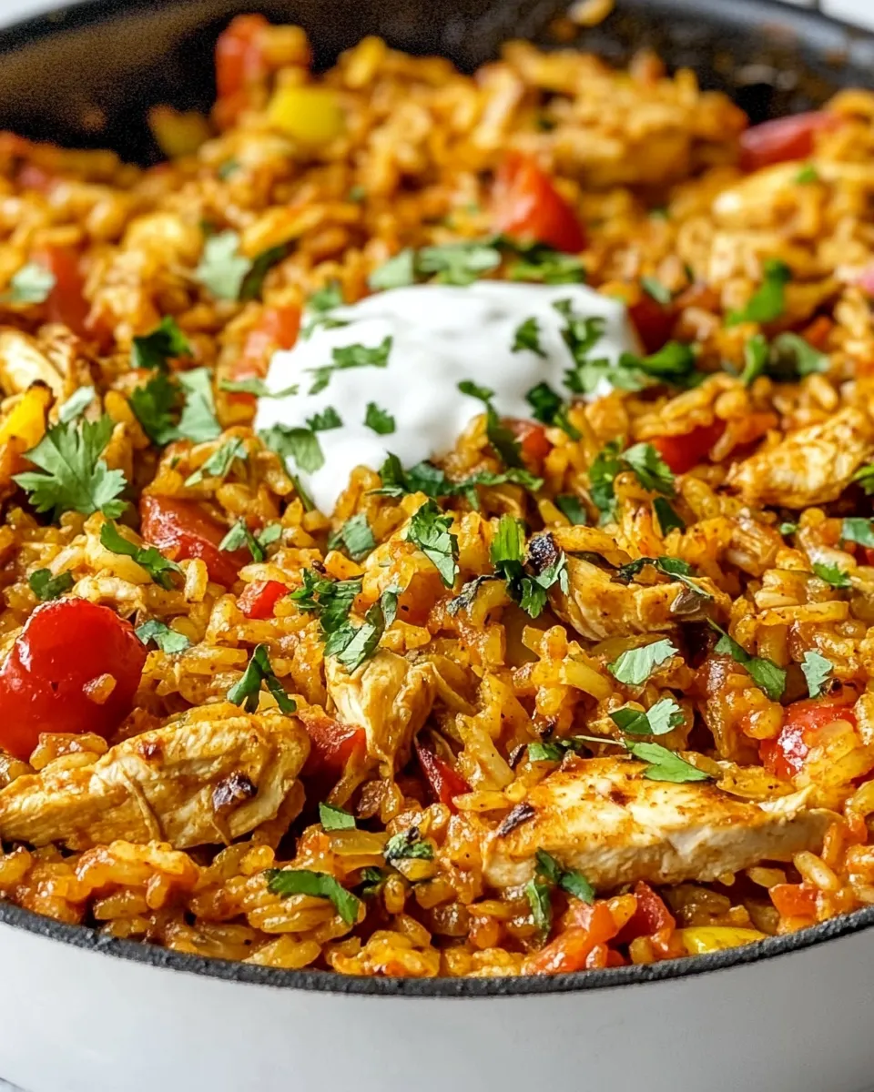 Homemade Chicken Fajita Rice Skillet photo