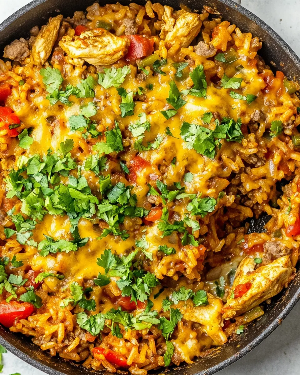 Easy Chicken Fajita Rice Skillet recipe photo