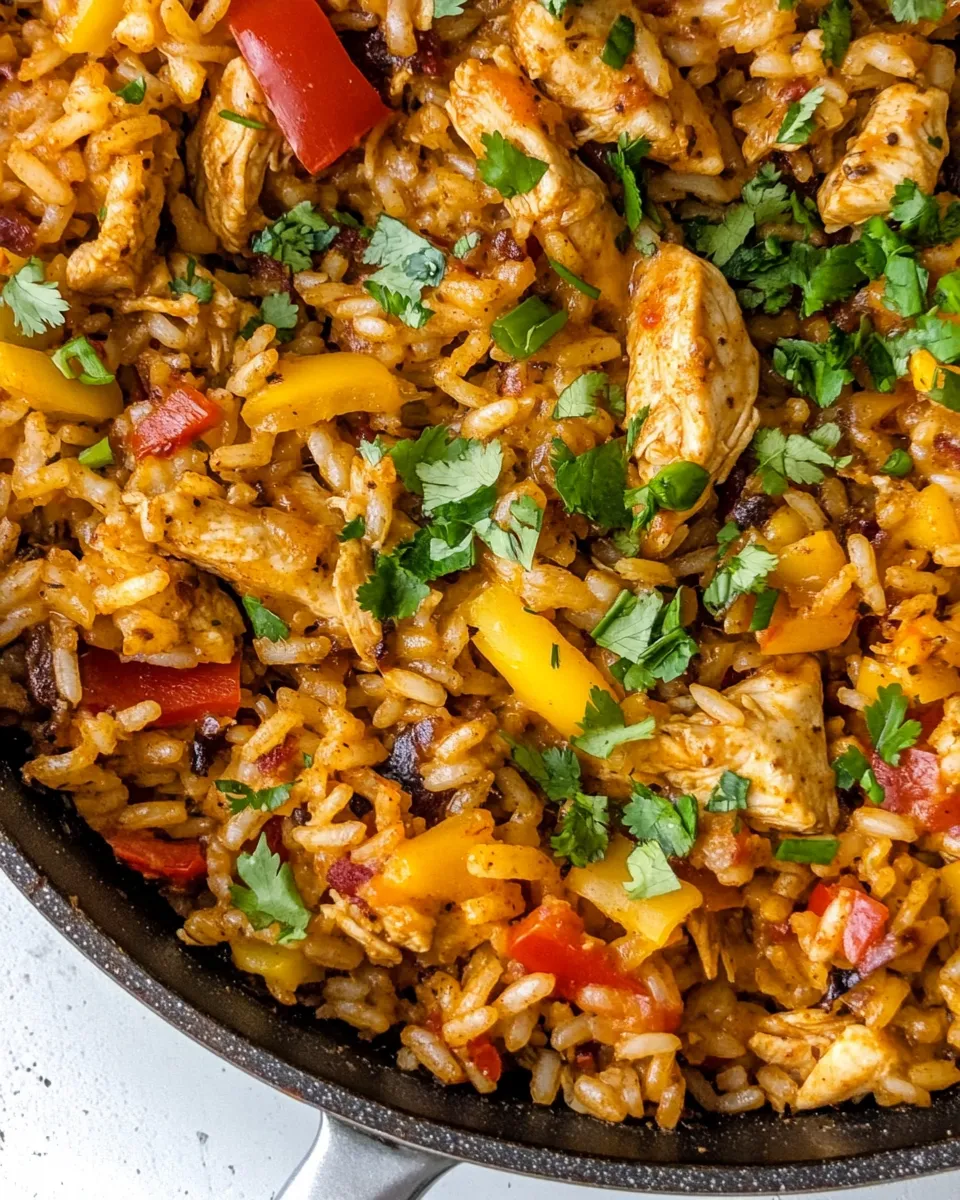Delicious Chicken Fajita Rice Skillet dish photo