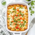 Easy Chicken Fajita Tater Tot Breakfast Casserole photo