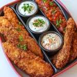 Homemade Chicken Fingers with 6 Mayo Dipping Sauces photo