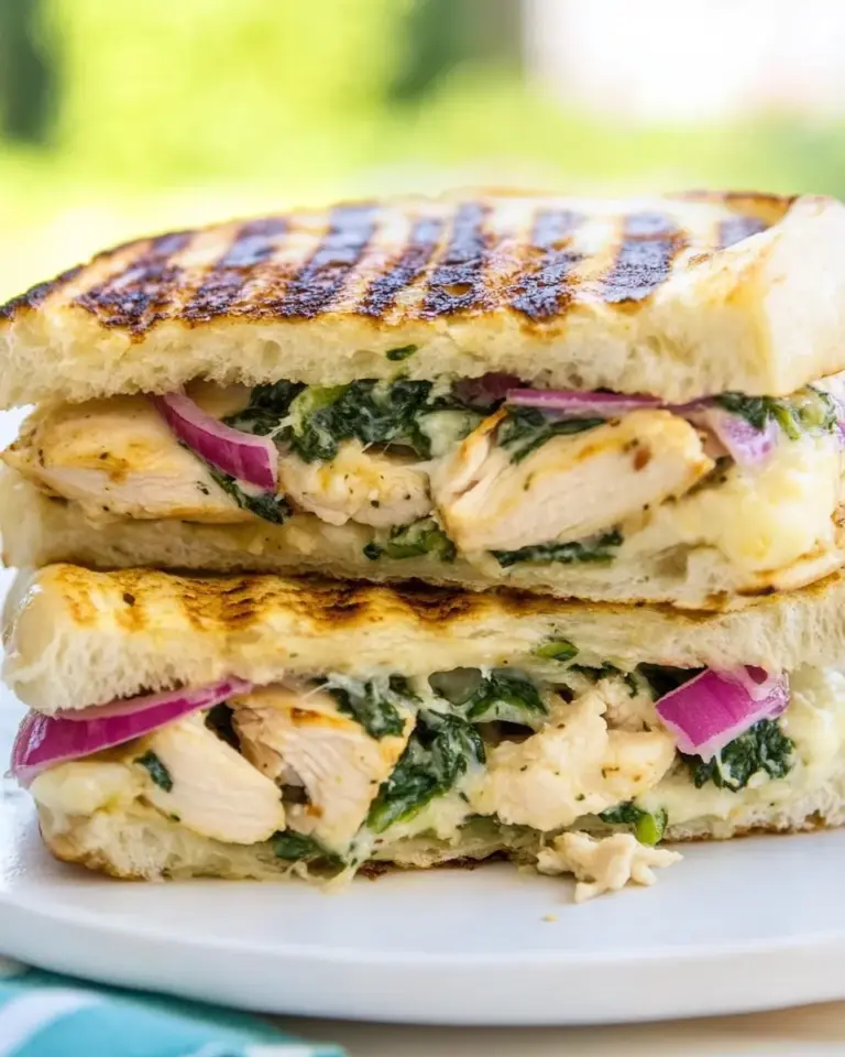 Homemade Chicken Florentine Panini photo