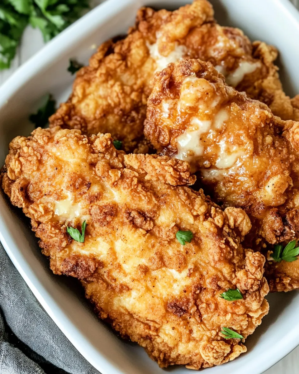 Delicious Chicken Fried Chicken shot