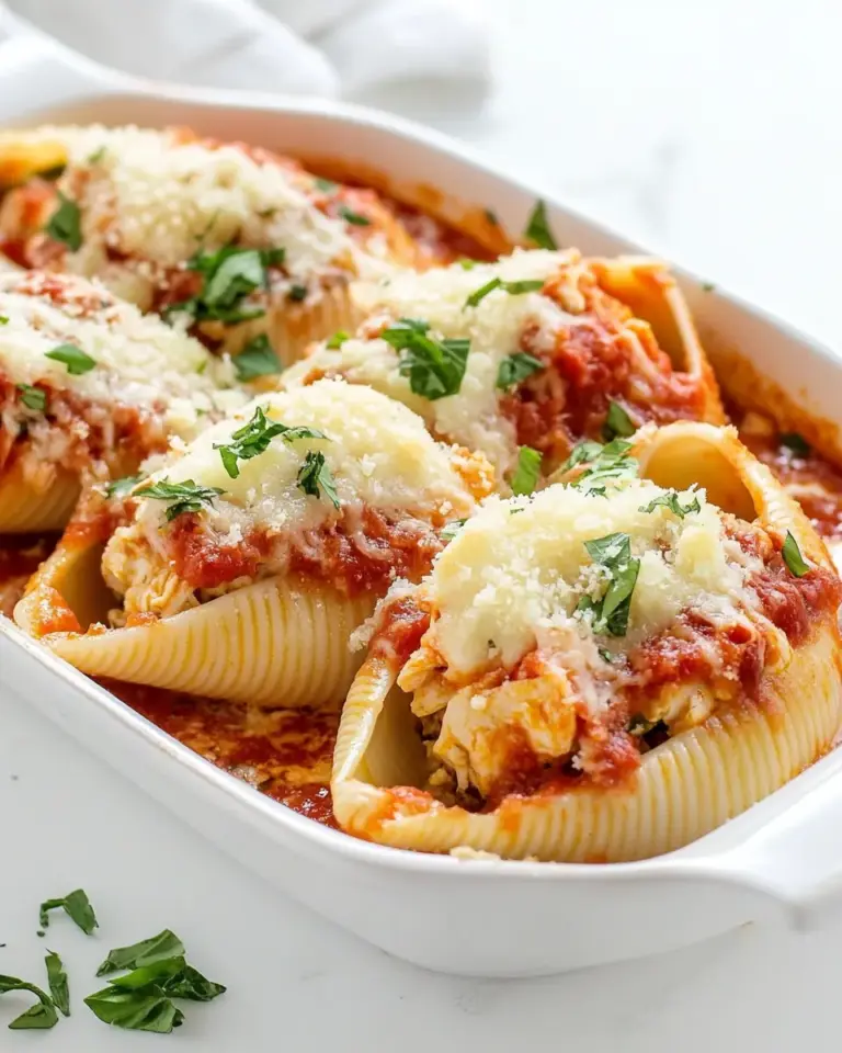 Homemade Chicken Parmesan Stuffed Shells recipe photo