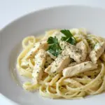 Homemade Chicken Pesto Alfredo Pasta photo