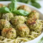 Easy Chicken Pesto Meatballs photo