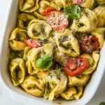 Homemade Chicken Pesto Tortellini Bake recipe photo