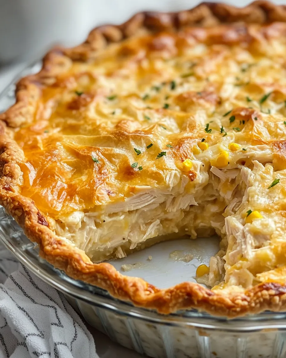 Classic Chicken Salad Pie (Baked) image