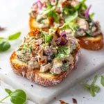 Homemade Chicken Salad Tartine Toasts photo