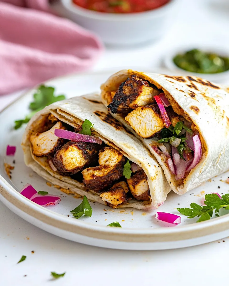 Homemade Chicken Shawarma Wraps photo