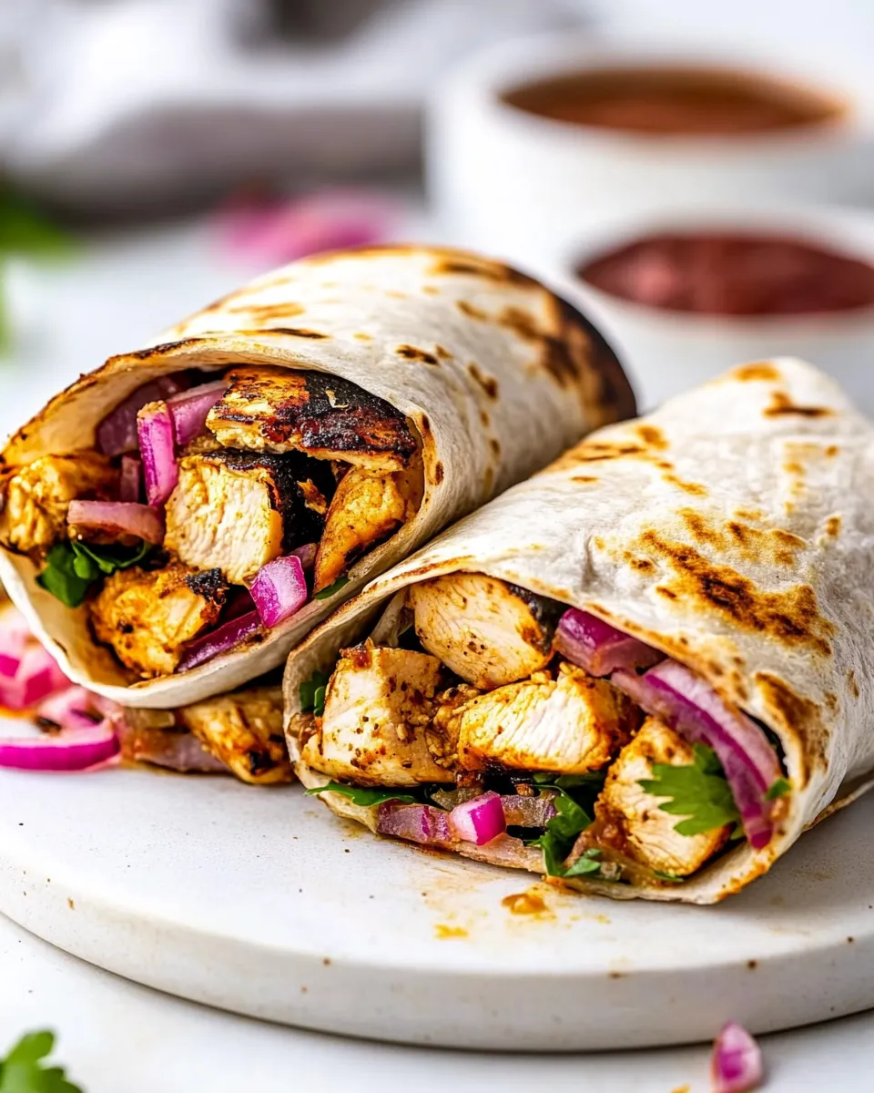 Easy Chicken Shawarma Wraps recipe photo
