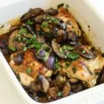 Homemade Chicken Thighs with Mushrooms photo
