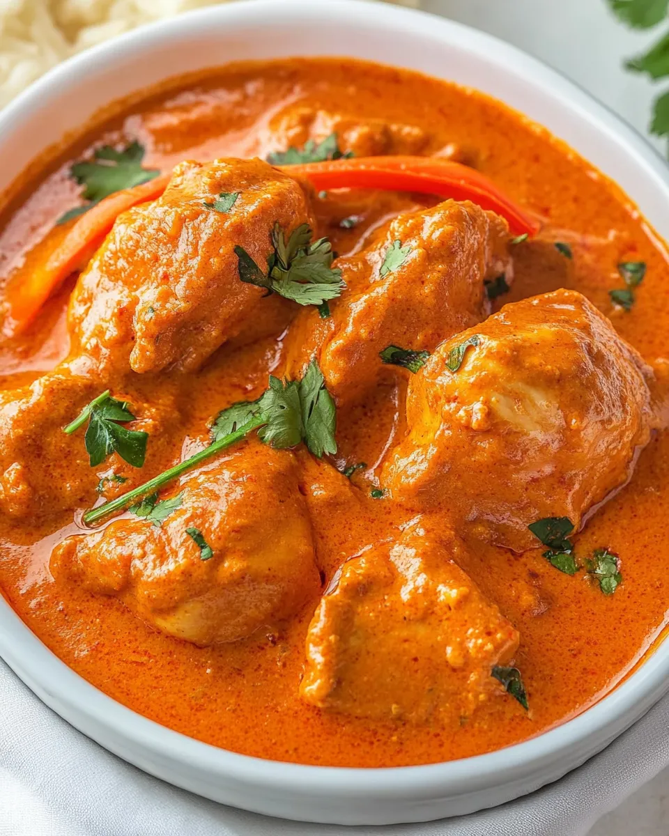 Easy Chicken Tikka Masala shot